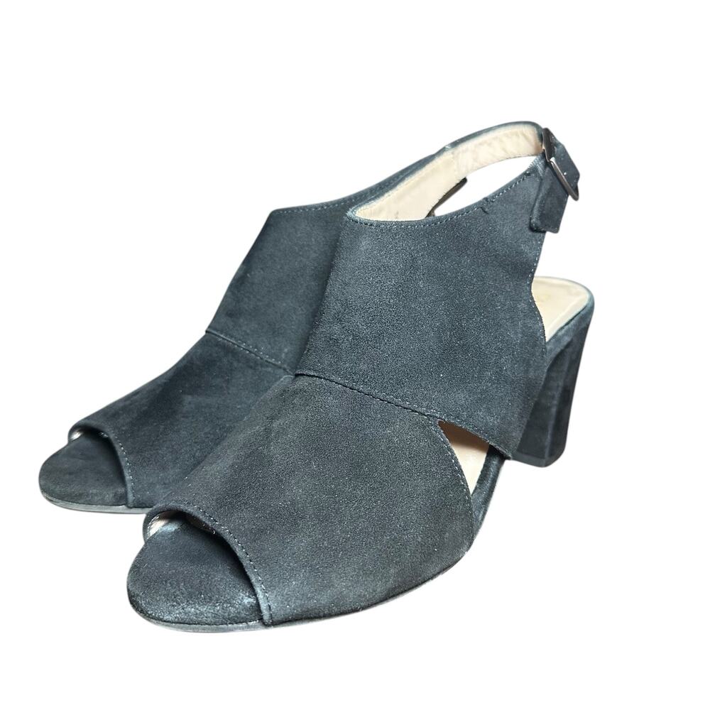 Carvela Black Suede Open-Toe Heel Sandals - Size 7 - Picture 5 of 12